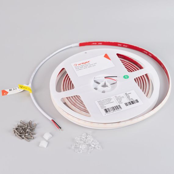 Светодиодная влагозащищенная лента Arlight 14W/m 308Led/m 2835SMD теплый белый 5M герметичная RTW-SEW-A308-10mm 24V Warm3500 045288
