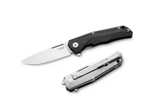 Нож складной Lion Steel Q4ttro Q4 GBK - сталь MagnaCut, рукоять серый титан + G10