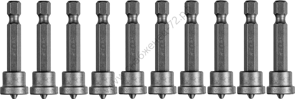 ЗУБР 10 шт, PH 2, 50 мм, Биты с ограничителем (26002-2-50-10)