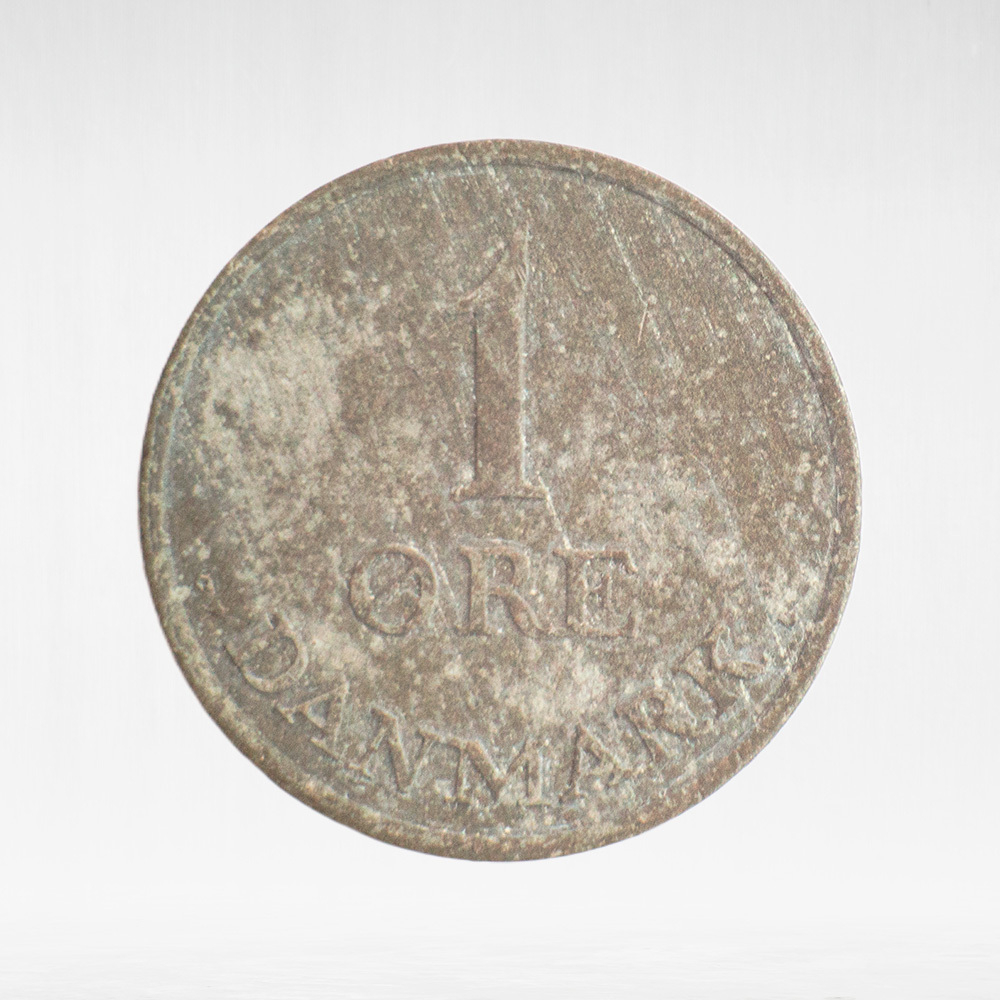 Denmark, 1 Øre - Frederik IX, 1969, F