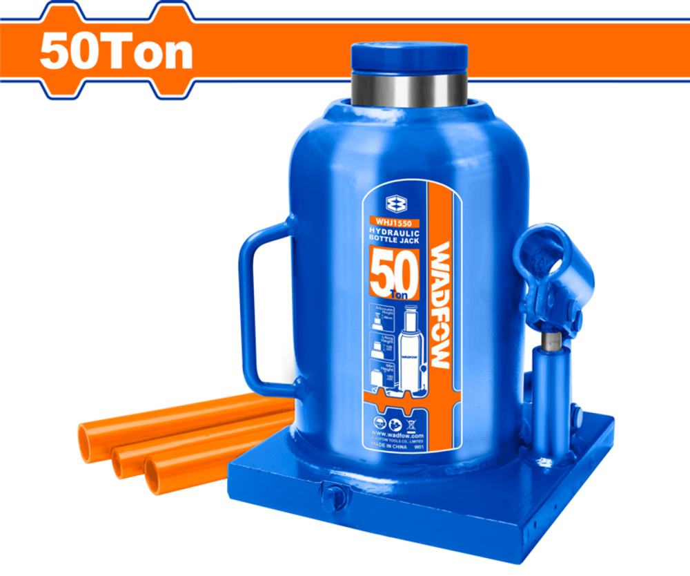 Домкрат гидравлический 50 Т WADFOW WHJ1550