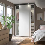 Шкаф-купе - IKEA PAX/HASVIK/ПАКС/ХАСВИК ИКЕА, 150x44x236 см, белый