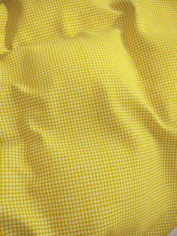 Простынь на резинке перкаль Сказка "Желтая клеточка" 90x200 см