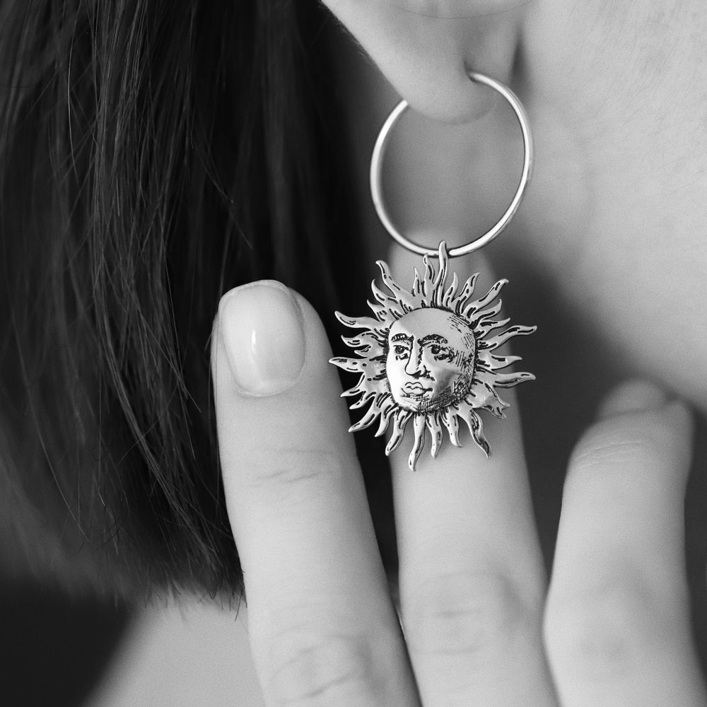 Подвеска Сияй большая родий La Lune