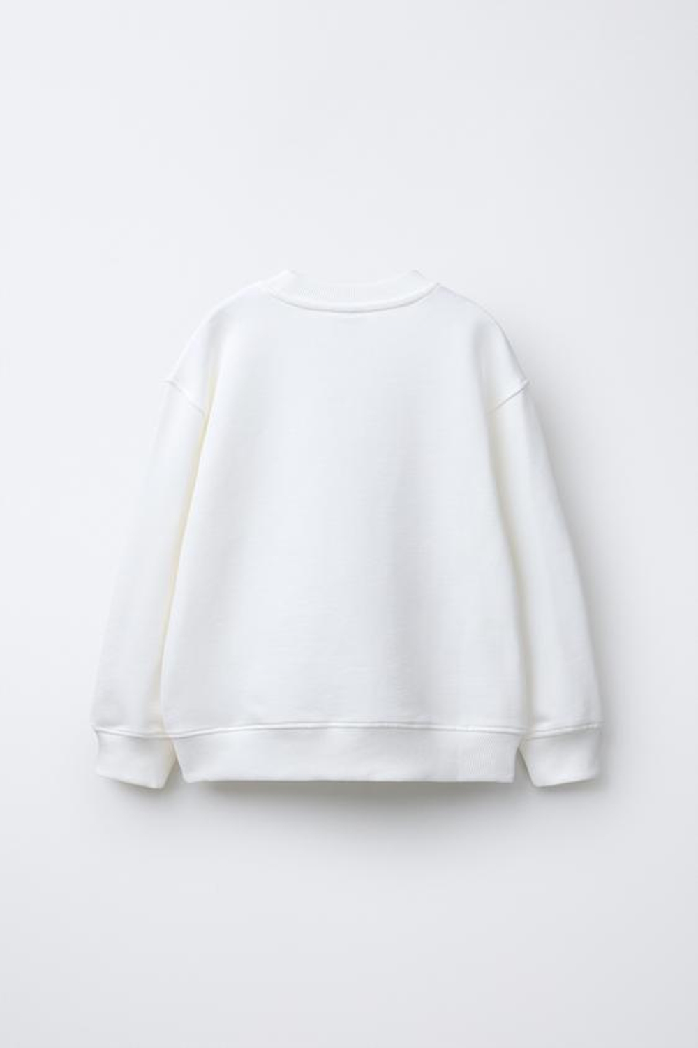 ZARA ТОЛСТОВКА С ПРИНТОМ «КУКЛЫ», ЖЕЛТОВАТО-БЕЛЫЙ