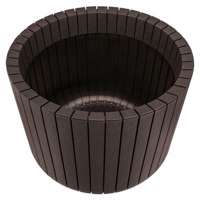 Кашпо Шато 29л d380мм h300мм, коричневый ротанг