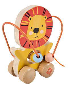 Детская развивающая игрушка "В мире животных" Каталка Львенок