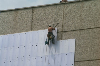 Устройство наружной теплоизоляции