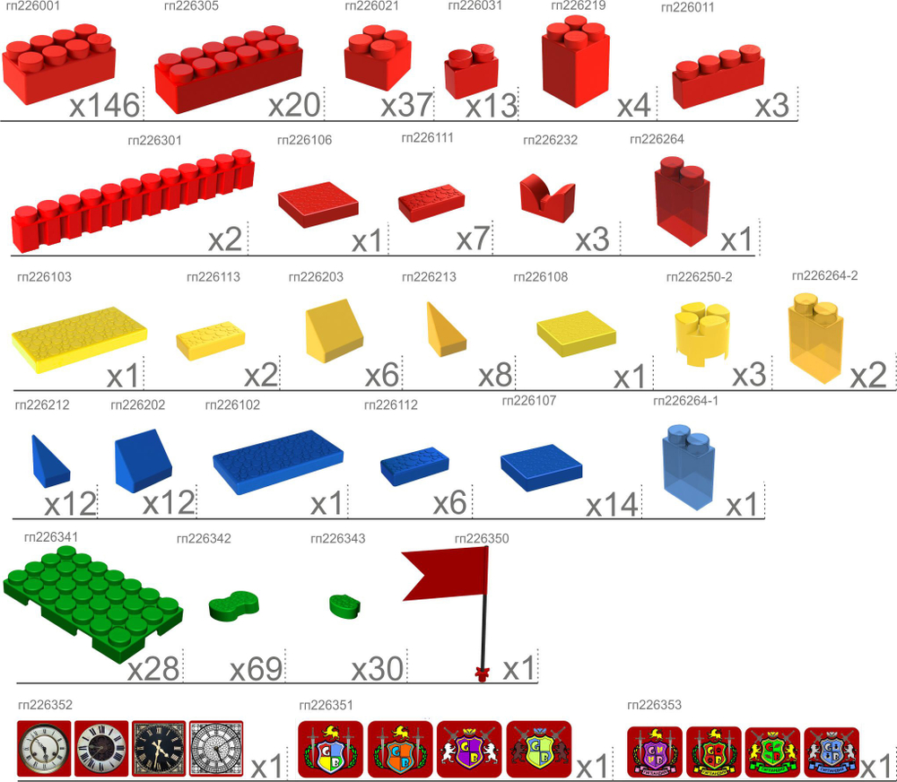 Конструктор Leco Крепости GigaBloks 10"