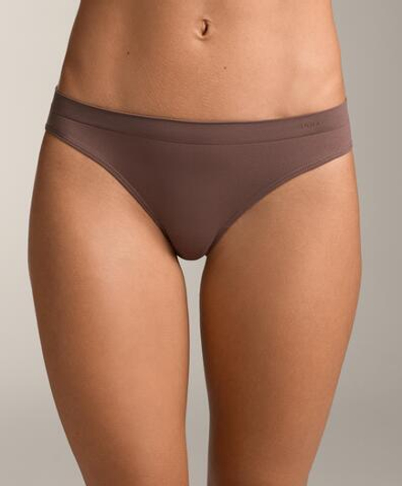 OYSHO Набор из 5 бесшовных классических трусов, бежевый меланж