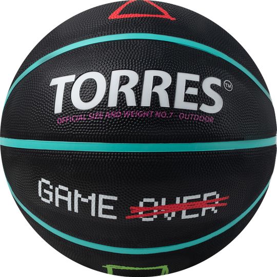 Мяч баскетбольный TORRES Game Over, р.7, резина