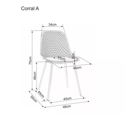 Стул SIGNAL CORRAL A черный/черный