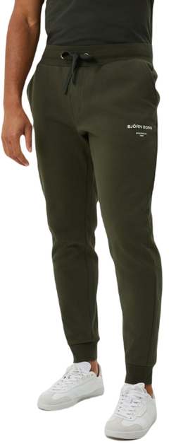 Мужские теннисные штаны Björn Borg Logo Pants - зеленый