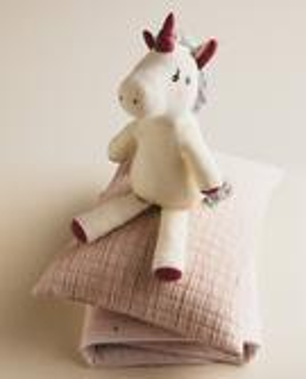 ZARA HOME ДЕТСКАЯ МЯГКАЯ ИГРУШКА «ЕДИНОРОГ», КРЕМОВЫЙ