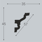 bello deco Карниз XPS К 7 (45x35) 00-00004639