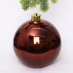 Новогодний шар 25 см «Глянец», шоколад