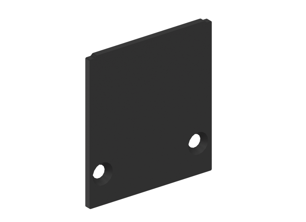 Боковая заглушка для профиля L18506 Цвет:Черный. RAL9005