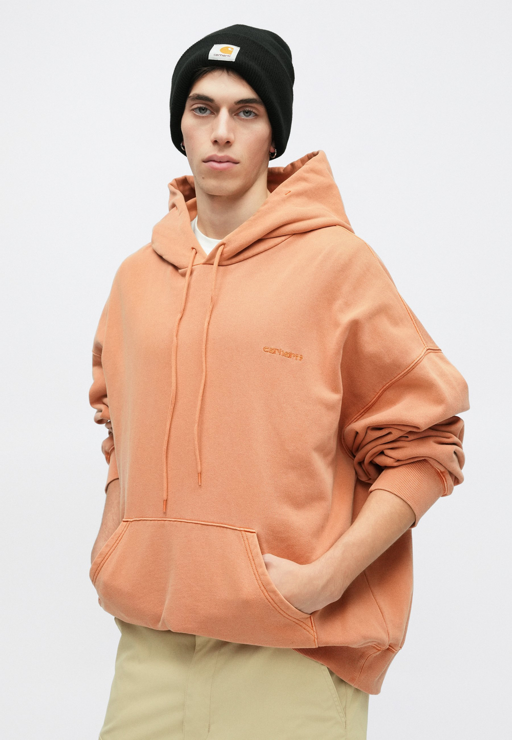 Carhartt WIP BENTON - Толстовка с капюшоном - Оранжевый
