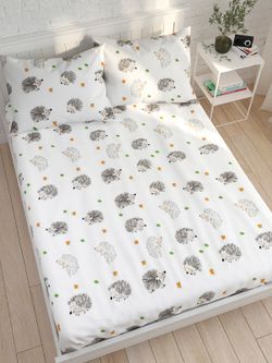 Простынь Сказка "Ежата" 150х215 см, перкаль