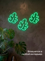 Светильник из неона Листики