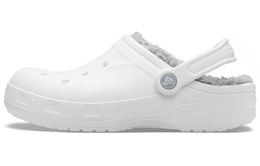 Crocs Ralen EVA classic warm cotton perforated hole shoes for men and women the same style white