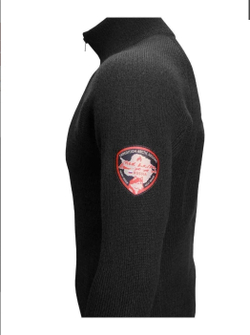 Фуфайка шерстяная с подогревом RedLaika Arctic Merino Wool RL-TM-04 мужская черная