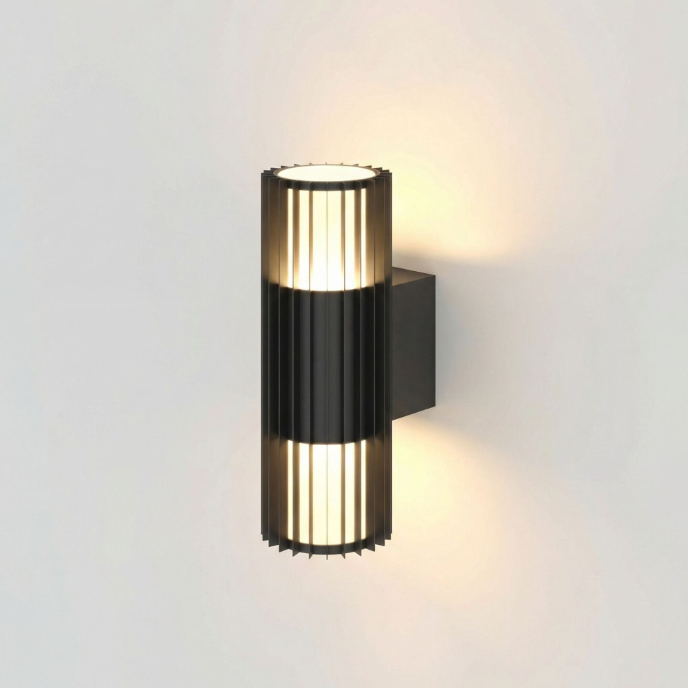 Уличный настенный светильник Entero (35189/W) 3000K черный 35189/W черный