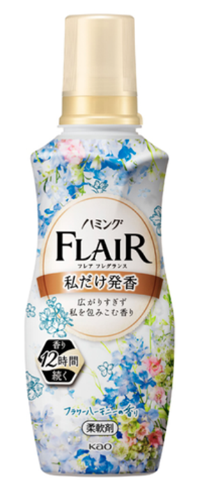 KAO "Flair Fragrance" Кондиционер для белья с антибактериальным эффектом, цветочный аромат, 540 мл.