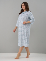 Ночная сорочка С-003/белый-веточки
