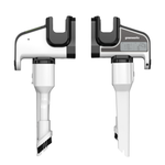 Пылесос вертикальный акк. Greenworks SV24360, 24V, б/щет, 250 Вт, 17 кПа, электрощетка, 2 насадки, LED, белый+серебро, 1х4Ач и ЗУ (4702107UB)