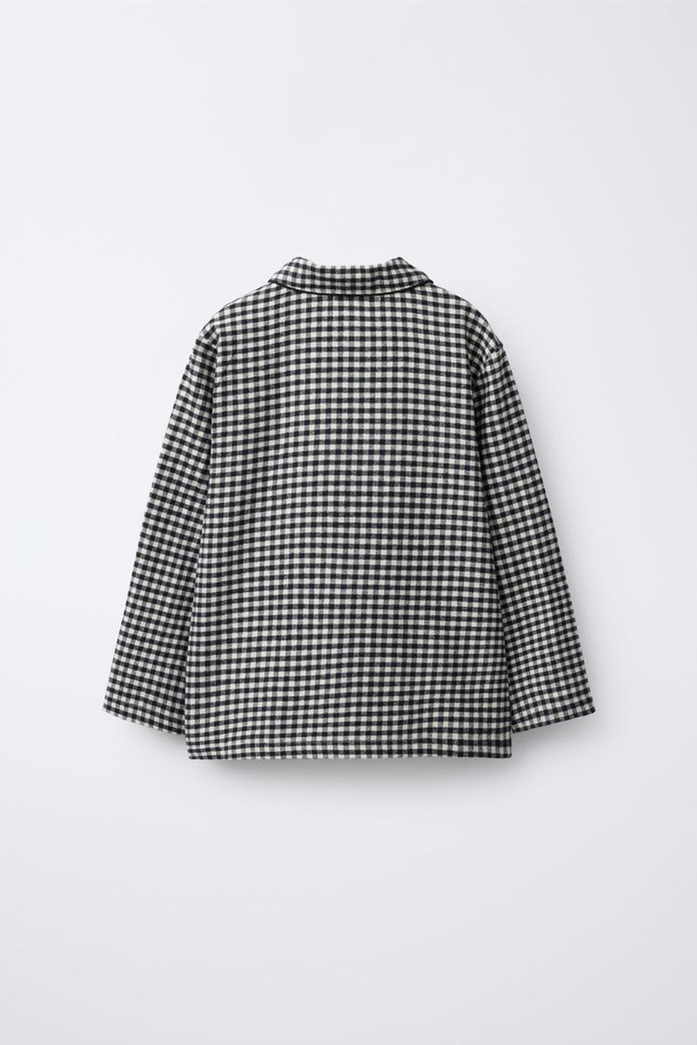 ZARA ПИЖАМА В КЛЕТКУ ВИШИ, ЧЕРНЫЙ/ЭКРЮ