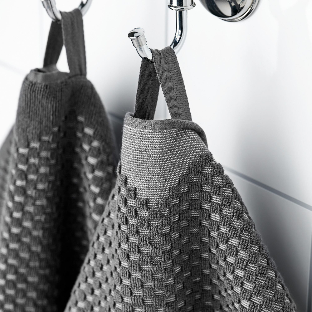 Полотенце банное IKEA FJALLSTARR (ФЬЯЛЛСТАРР), Темно-серый, 70х140 см