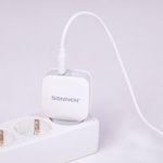 Зарядное устройство быстрое сетевое (220 В) SONNEN, порт USB, QC3.0, выходной ток 3 А, белое, 455506
