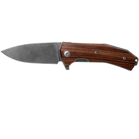 Складной нож Lion Steel "KUR" L/KUR ST c клинком из стали Uddeholm Sleipner®, рукоять дерево (Santos)