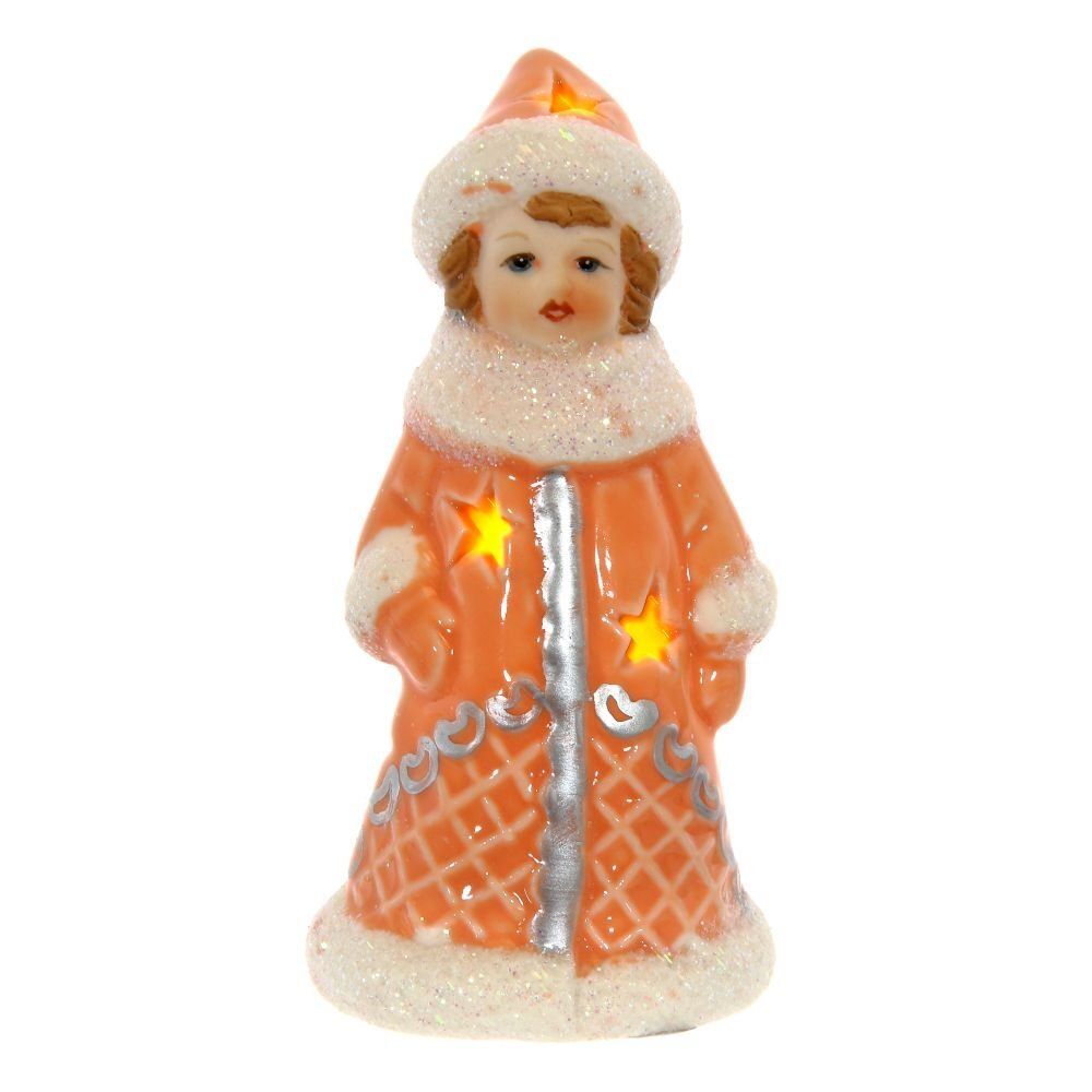 GAEM Фигурка декоративная "Снегурочка" с подсветкой, L5 W5 H11 см, 2в.