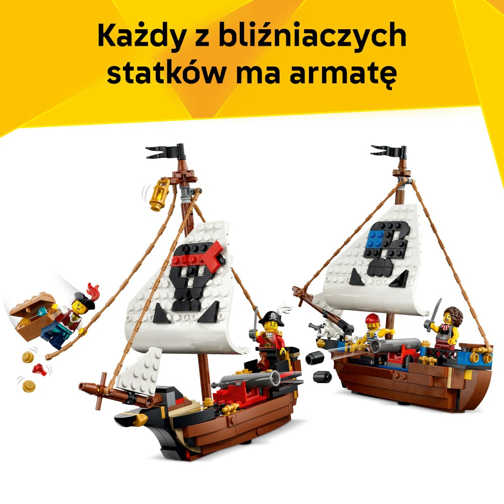 Конструктор LEGO Creator 31387 Легендарный пиратский корабль 3 в 1 — фото 6
