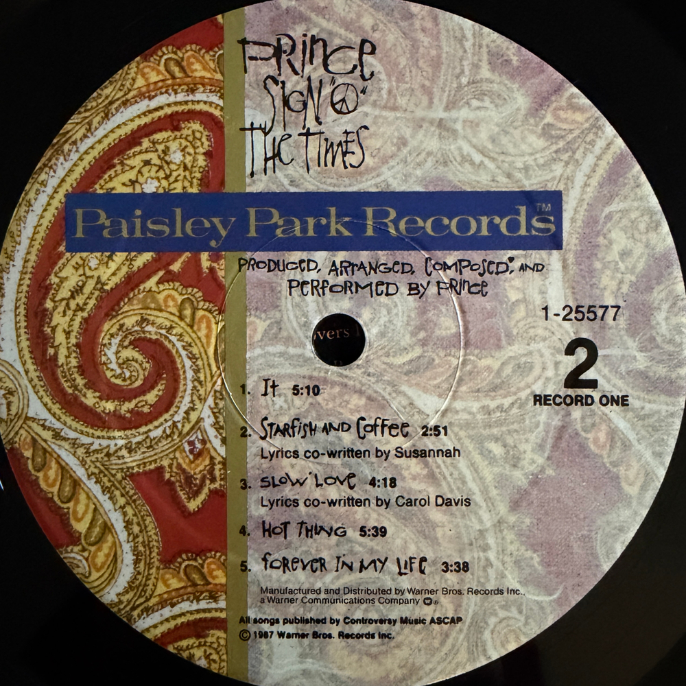 Prince – Sign "O" The Times 2LP (США 1987г.) Т