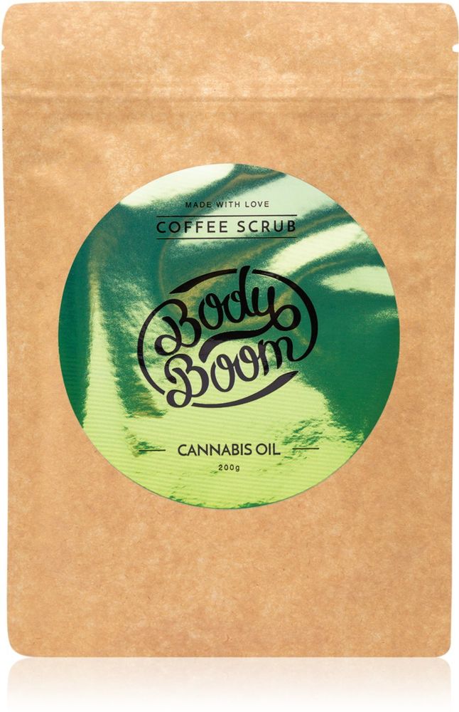 BodyBoom кофейный скраб для тела Cannabis Oil