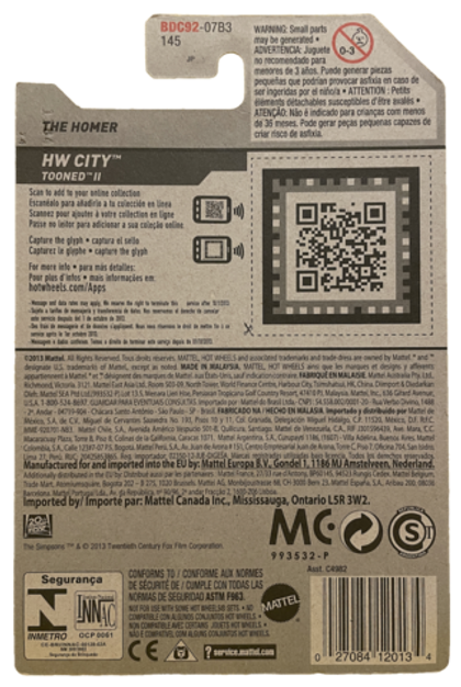 Hot Wheels The Simpsons The Homer (2014)