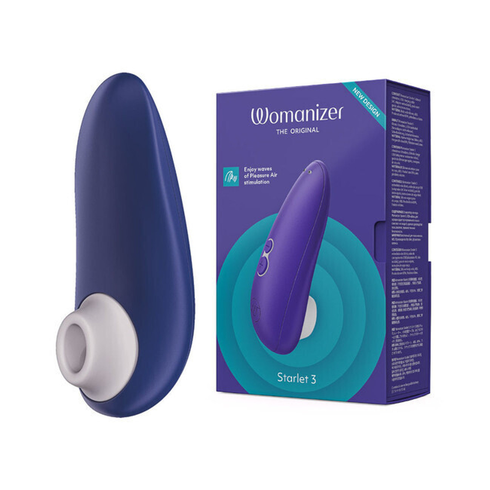 Бесконтактный клиторальный стимулятор Womanizer Starlet 3 blue (6 режимов вибрации) (Цвет: синий)