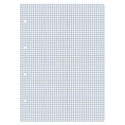 Блок сменный для тетрадей А5 50л. клетка, на кольцах, голубой (Альт)