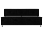 Диван кухонный прямой Стайл, Черный, Велюр, 111644