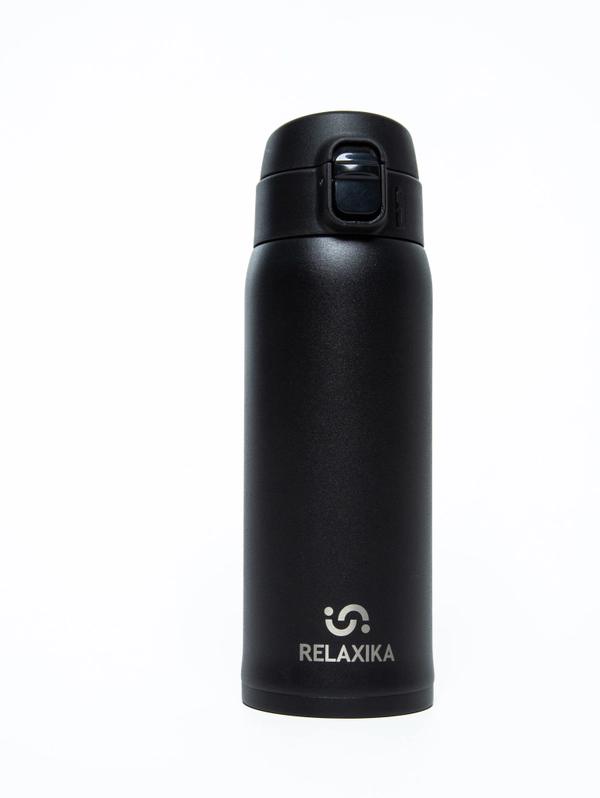 Термокружка Relaxika 701 (0,48 литра), черная R701.480.2L1