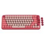 Клавиатура Logitech POP Keys - HEARTBREAKER ROSE - RUS. (механическая, беспроводная 2.4 GHz, Bluetooth)