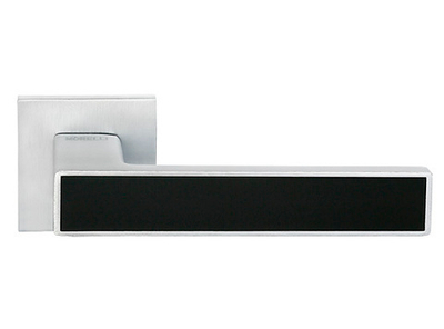 Ручка MORELLI MH-48-S6 SSC/BL суперматовый хром/черный, квадрат. розетка 6 мм