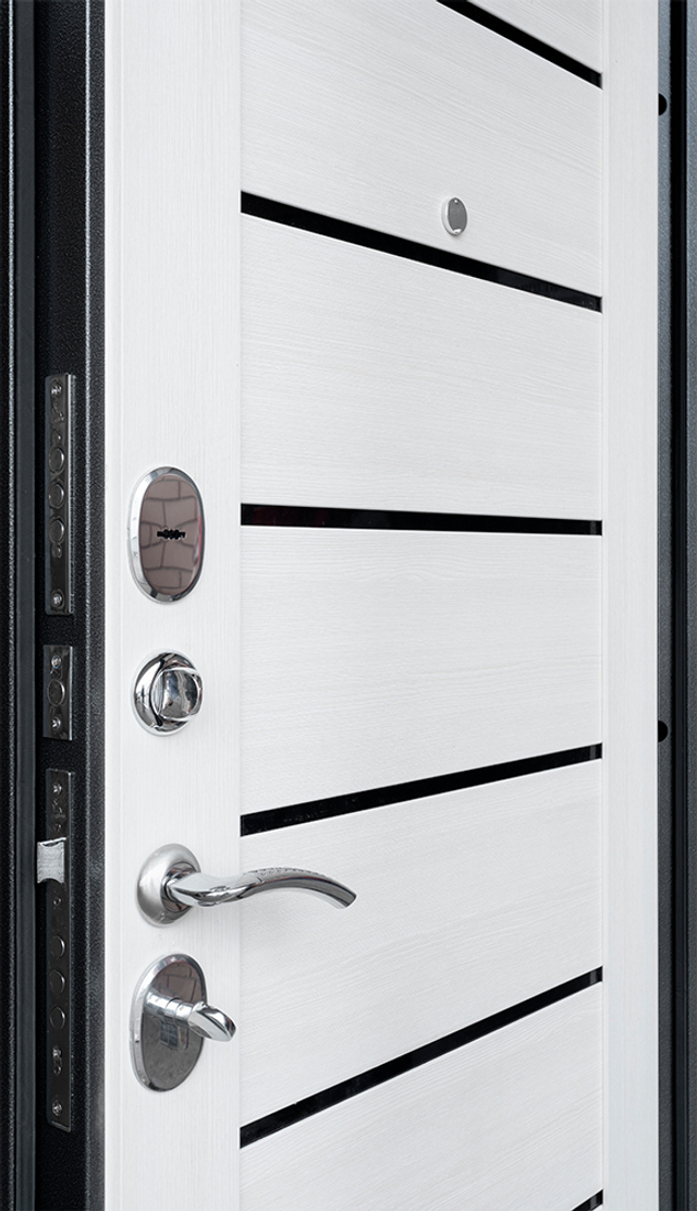 Входная дверь ДК-70 Царга Лиственница белёная