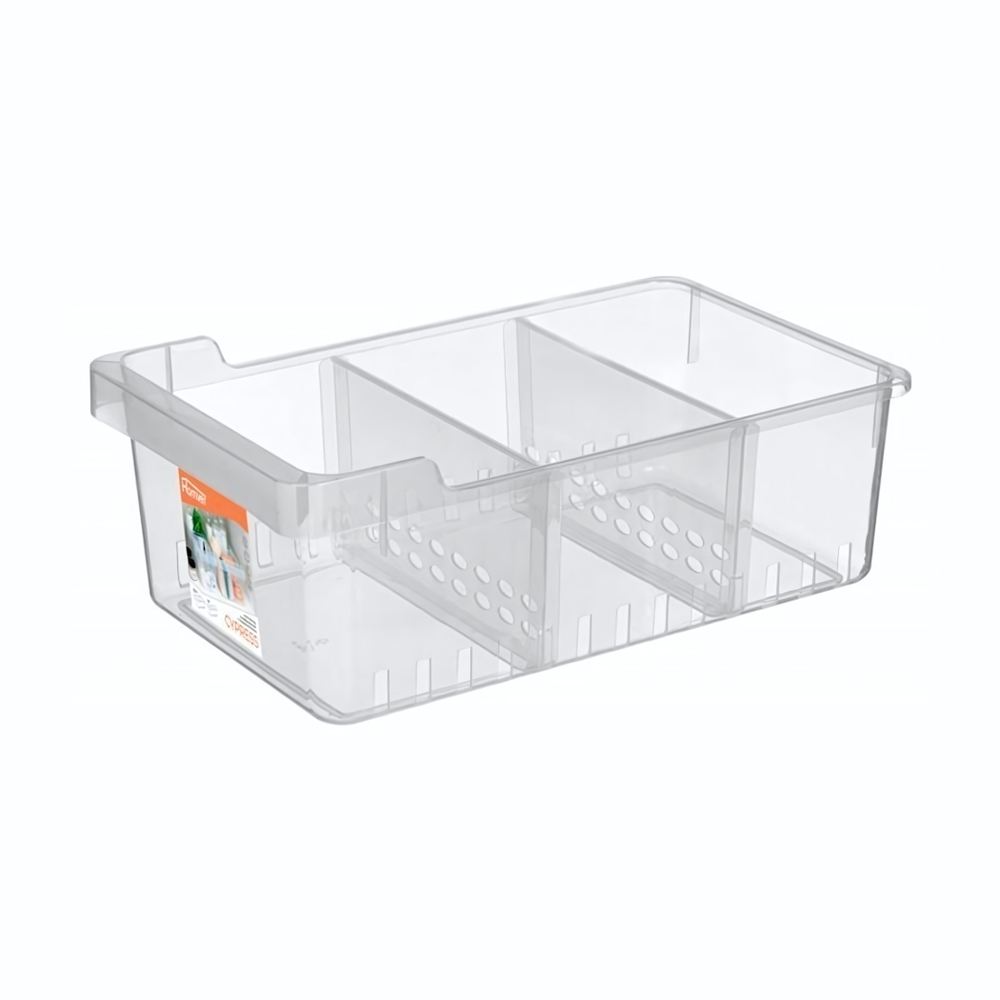 Контейнер для хранения 8,2л с разделителями "Cypress", 225*380*140мм (бесцветный)