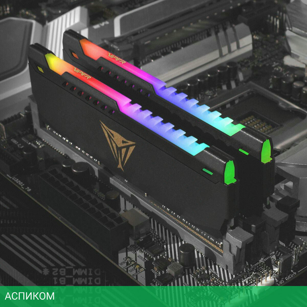 Оперативная память Patriot Viper Steel RGB 2x16GB DDR4 PC4-28800 (PVSR432G360C0K)
