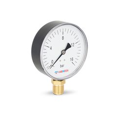 Манометр вертикальный Varmega 16 бар 100мм НР 1/2" радиальный 39610