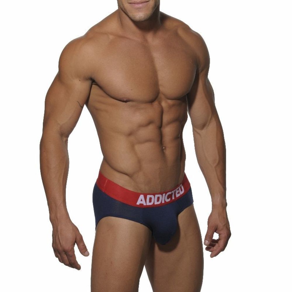 Мужские трусы брифы темно-синие Seobean Addicted Essential Mini Brief Navy